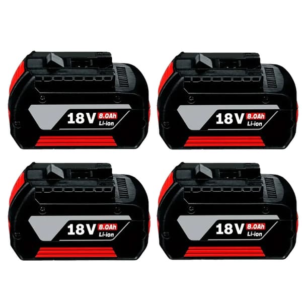 Batteri, 18V, 8000mAh kapacitet,8.0AH 4PCS