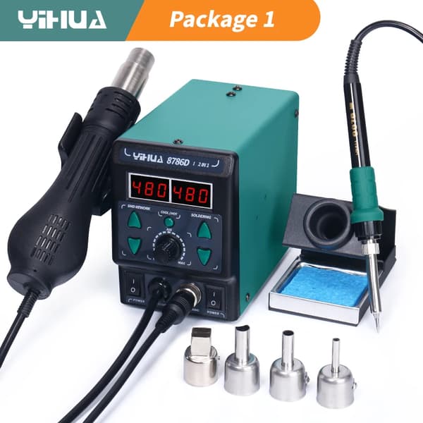 Lödstation, 740W effekt, justerbart temperaturintervall,paket 1, 110V