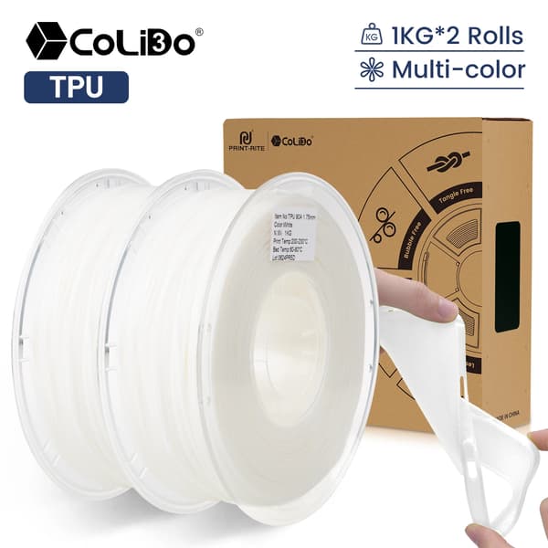 TPU Filament, Flexibelt Material, Stark Lagerbindning,90A-WT