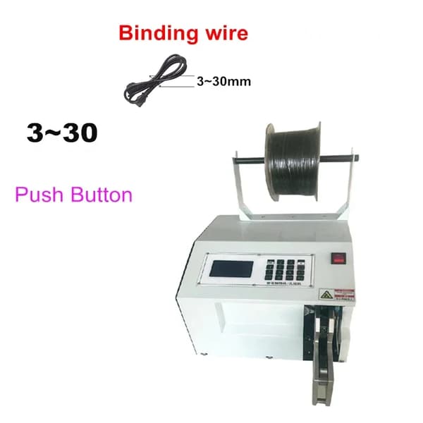 Kabelvindingmaskine, Automatisk Drift, Intelligent Binding, Multifunktionelt Design,sæt 2, 220V