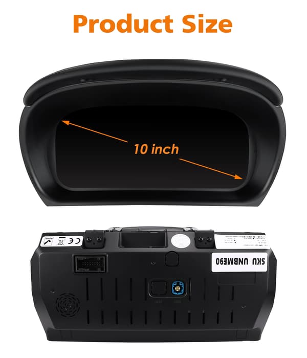 Bil Digitalt Instrumentbræt, LCD Speedometer, Kompatibel med BMW 3 E90/E91/E92/E93 (2005-2012),Rød