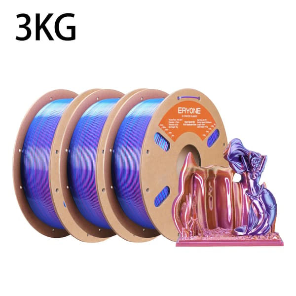 3D-printer filament, PLA-material, multicolor muligheder,Elektrisk Nat-3kg