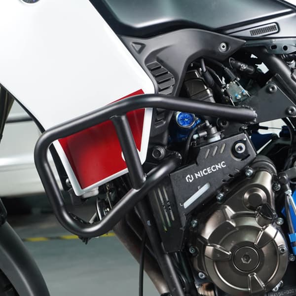 Motorbeskyttelse, Holdbart Q235 Stål, Forbedret Beskyttelse til Yamaha Tenere,sort