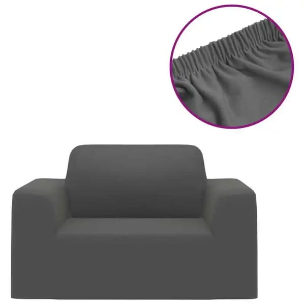 Elastisk Sofföverdrag, Jersey Tyg, Lätt Skötsel,Antracit
