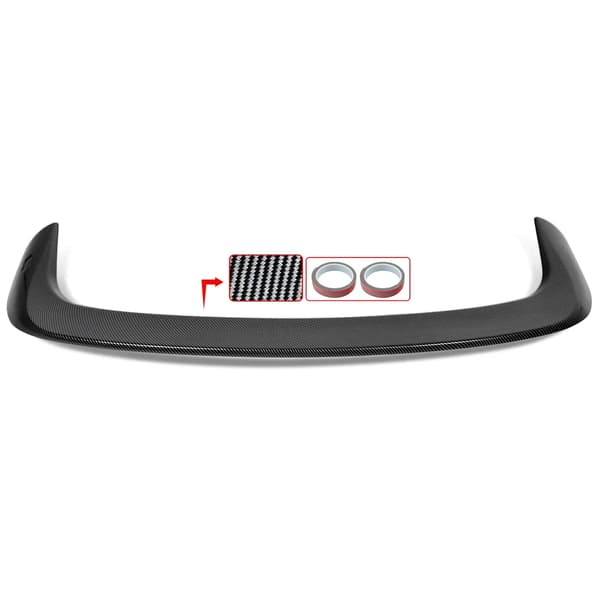 Spoilervinge, Nem Installation, Holdbart ABS Materiale,Kulfiberlook