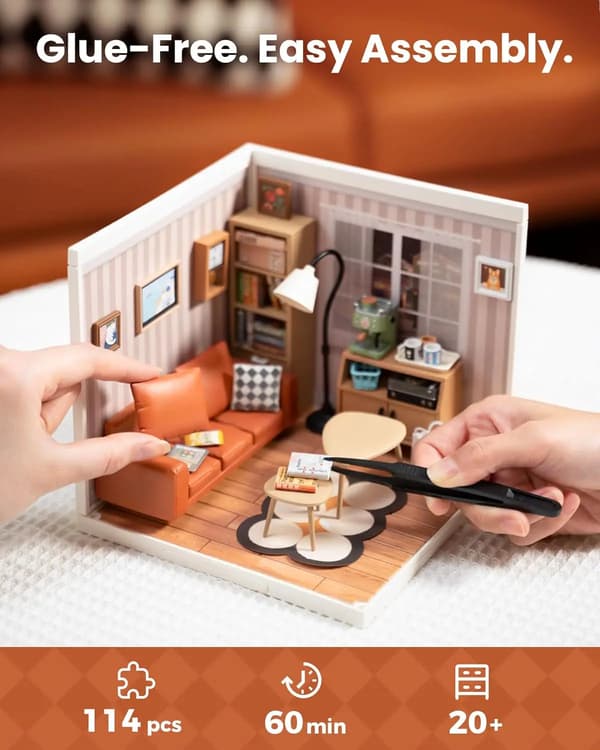 Miniatyrhus, DIY-kit, Engagerande montering,STDW007