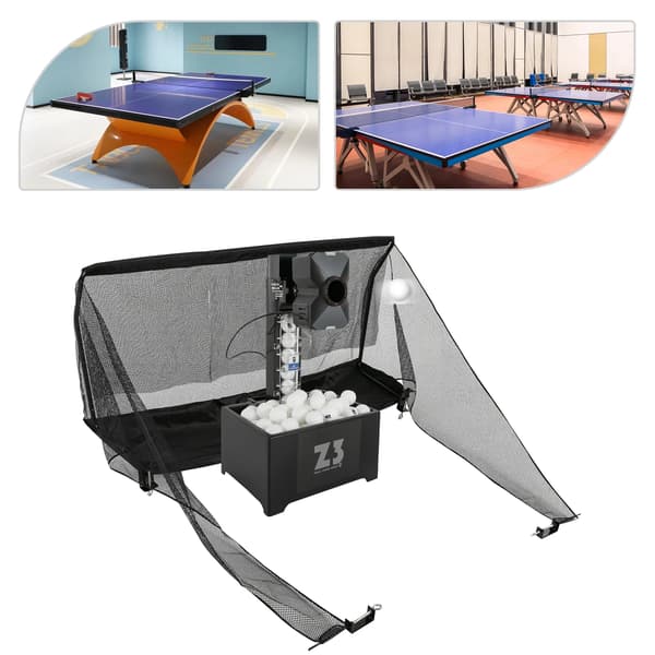 Ping Pong Bold Maskine, 10 Programmerbare Tilstande, Fjernbetjening,Sort