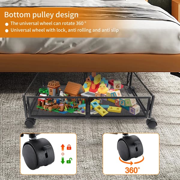 Opbevaringsboks, Foldbart Design, Nem Mobilitet,Hvid