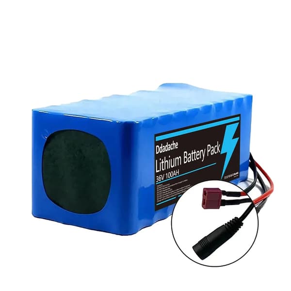 Elcykelbatteri, 100Ah kapacitet, 36V,T-stik-DC