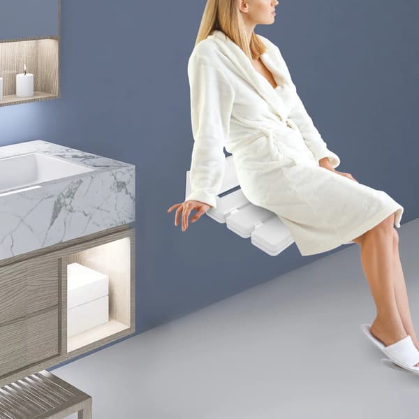 Fällstol, Väggmonterad, Platsbesparande Design,VIT