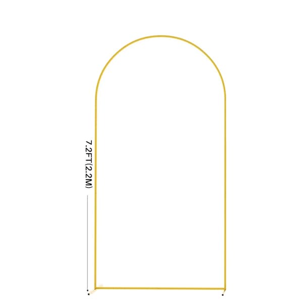Bröllopsbåge, Robust Metallram, Lätt Montering,1.2*2.2M【7.2ft】, L-a