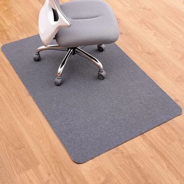 Stolsmatta, halkfri design, golvskydd, GRÅ