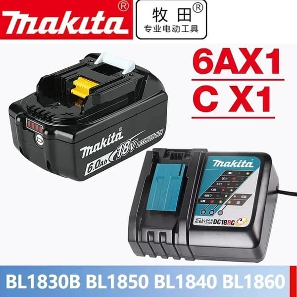 Uppladdningsbart batteri, 18V, LED-indikator, YZMT 6AX1 WPCX1