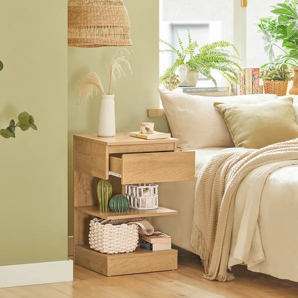 Natsbord, Generøs Opbevaringsplads, Moderne Design,Kaffe