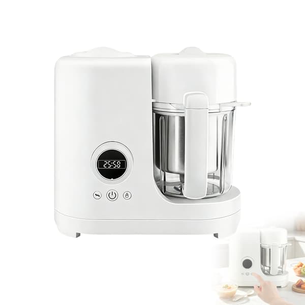 Babymadprocessor, Multifunktionel Dampkoger, Nem at Bruge,300W 300ml(B)