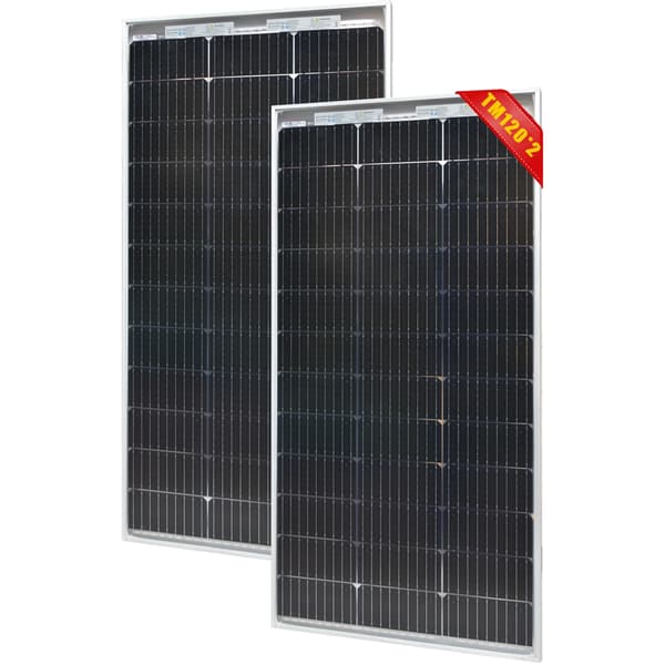 Solpanel, Hög Effektivitet, Hållbar Design,2Pcs 120W Panel
