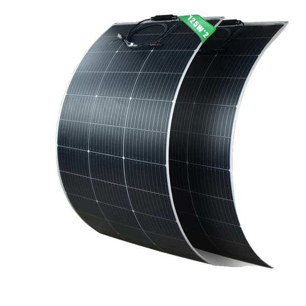 Solpanel, Flexibel Design, Hög Effektivitet,2st  125W