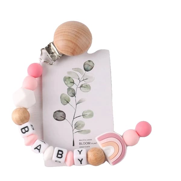 Sutkæde, Silikone Materiale, Sødt Dyre Design,MXLB-Pink