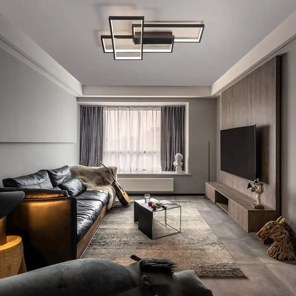 Loftlampe, Dæmpbar, Moderne Design,sort