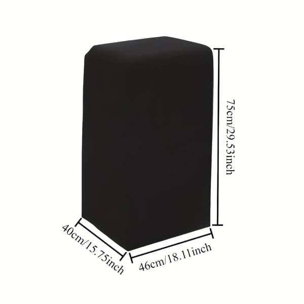 Bærbar Aircondition Cover, Vejrbeskyttelse, Holdbart Materiale,sort, 40x46x75cm