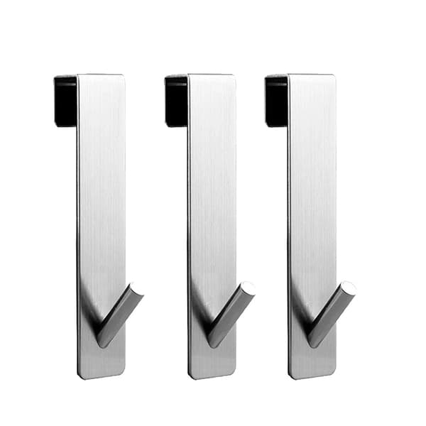 Duschkrokställ, Hållbart Rostfritt Stål, Platsbesparande Design,Silver-3PCS, 16.5cm