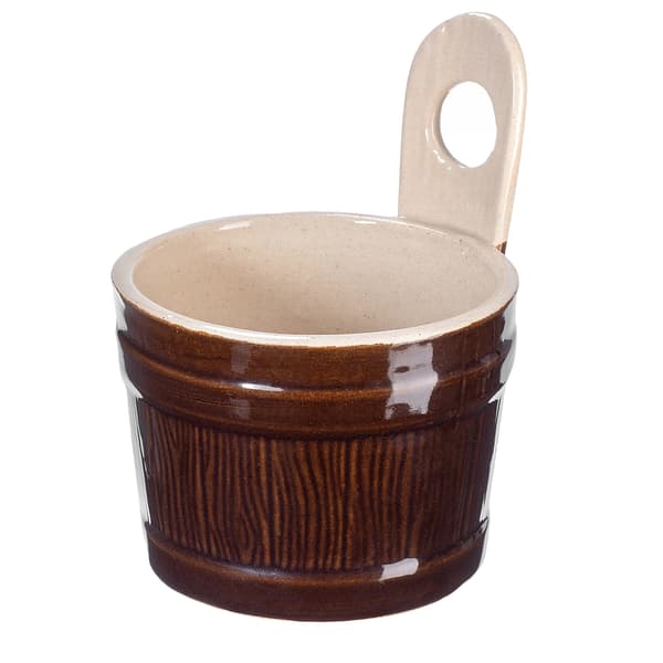 Stentøjskrukke, Rustik Design, Holdbart Materiale,Brun