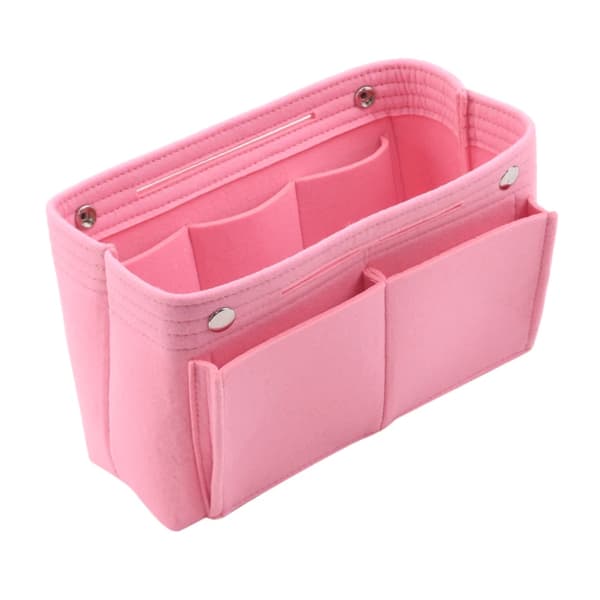 Kosmetisk taske, bærbar organizer, holdbart materiale,Pink