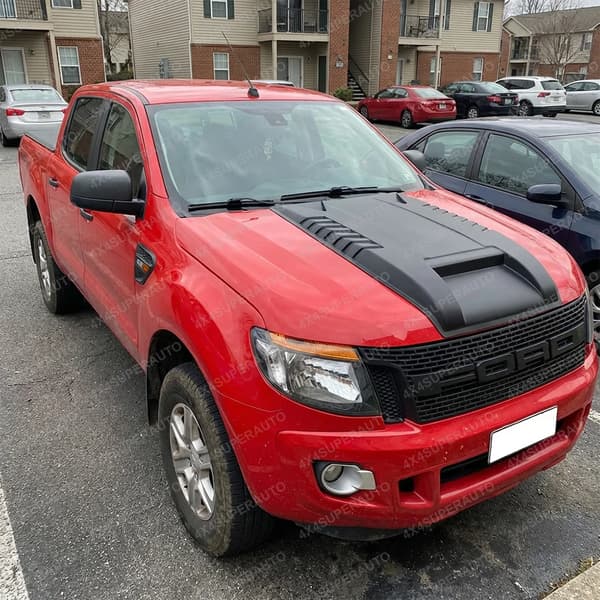 Hættecover, Mat Finish, Nem Installation,FORD RANGER T6