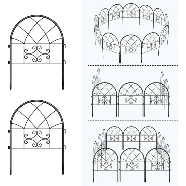 Havelågepaneler, Rustfri Design, Ingen Gravning Installation,4Pcs