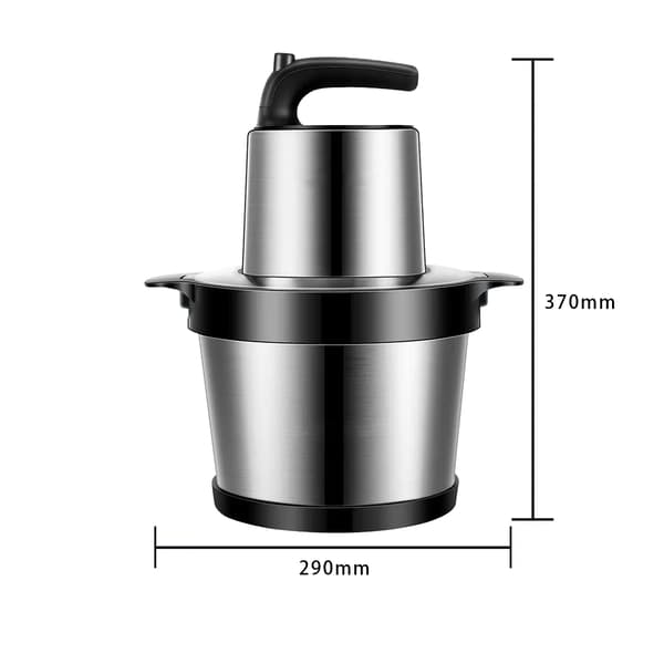 Elektrisk Kødsliber, 4500W Effekt, 6L Kapacitet,sort
