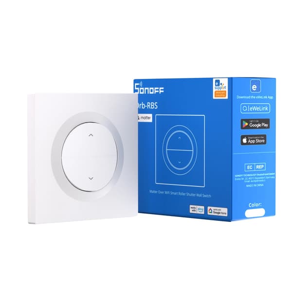 Smart Rullgardinsbrytare, Wi-Fi Kontroll, Precise Justering,MINI-RBS-E