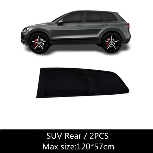 Bilsolskærm, Universel Pasform, Nem Installation,2Pc SUV bageste