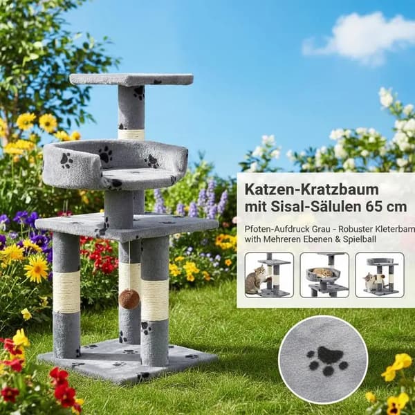 Kattetårn, Holdbart Design, Multi-Niveau Struktur,hær grøn