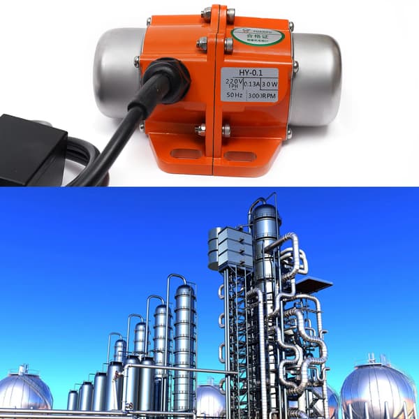 Vibrationsmotor, 30W Effekt, IP65 Vattentät,orange