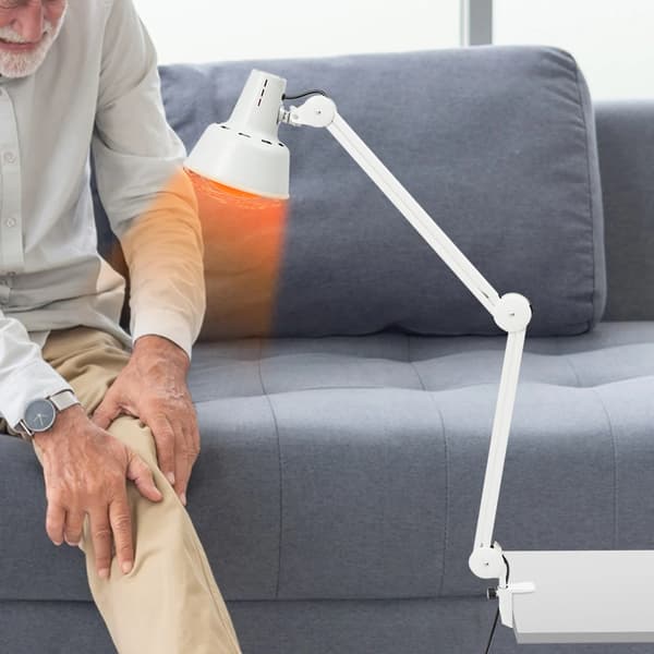 Infrarød Terapi Lampe, Justerbar Vinkel, Holdbart Rustfrit Jern,HVID, Rød, Ja