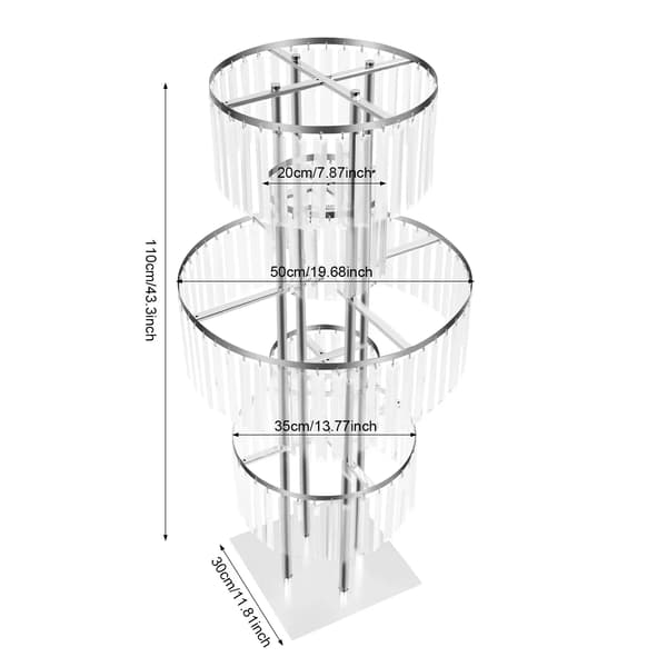 Blomsterstand, 5-lags design, holdbare materialer,Sølv