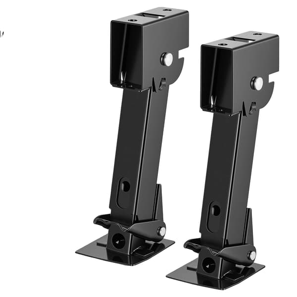 Stabiliseringsjack, Fällbar Design, Justerbar Höjd,svart