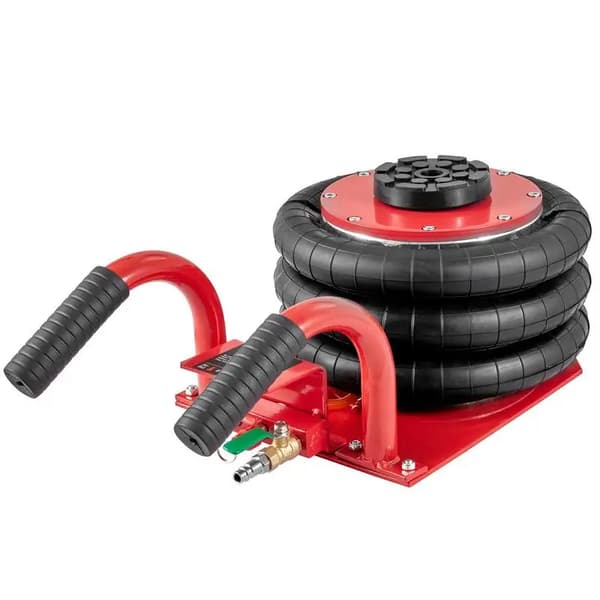 Luftpump, 3 tons kapacitet, bärbar luftlyftdesign, armégrön