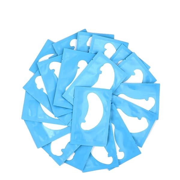 Ögonkuddar, Hydrogelmaterial, Hypoallergenisk Formel,100PCS Blå