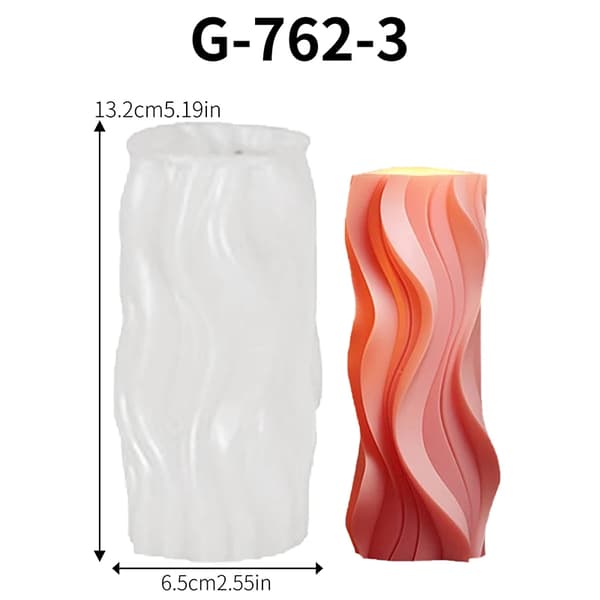 Ljusform, Vågformad Design, Silikonmaterial,ZY-G-762-3