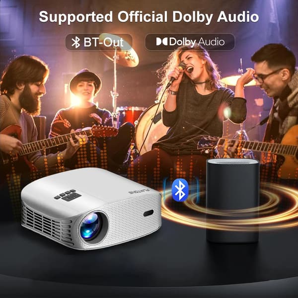 Mini Projektor, 1080P Full HD, Smart LED Beamer,D8W