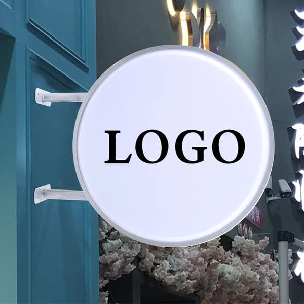Belyst Låda, Dubbel-Sidig Display, Vattentålig Design,VIT