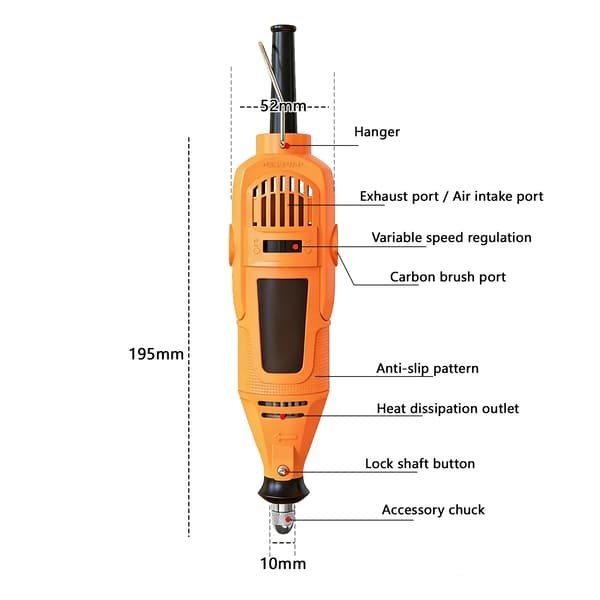 Elektrisk Borr, Kompakt Design, Multi-Tool Kompatibilitet,EU, 92-delars set