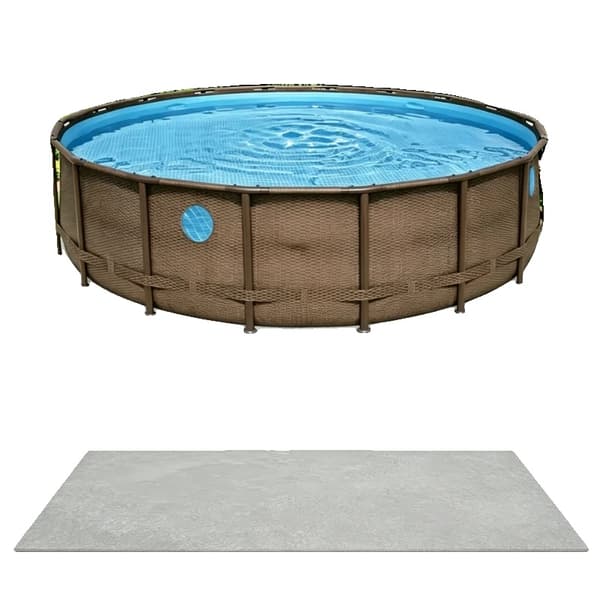 Pooltillbehör, Hållbar Polyester Markduk, Lätt Installation,Gris