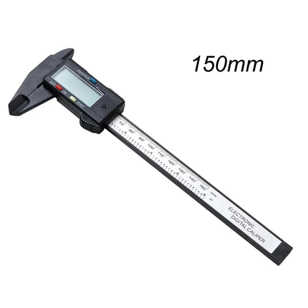 Digitalt skjutmått, kolfiber material, precisionsmätning,150mm