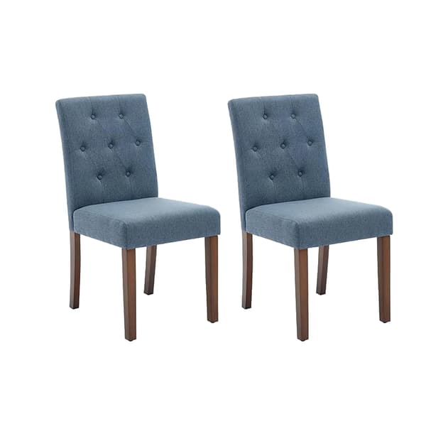 Matstolar, Linneklädsel, Hög Ryggdesign, blå