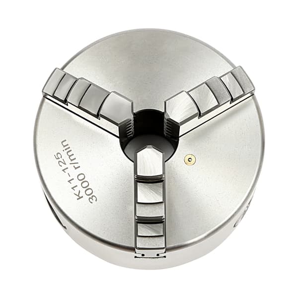 Svarvchuck, 3-jaw självcentrerande, hög precision,3Jaw, Silver