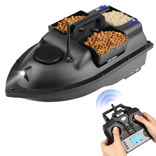 Bait Boat, GPS Navigation, Dobbelt Motorer,sort