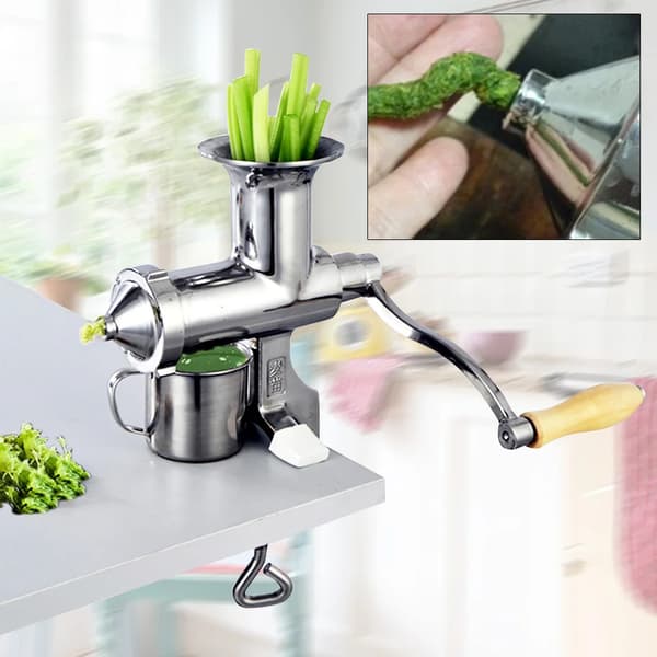 Juicer, Manuell Drift, Mångsidig Användning,Silver