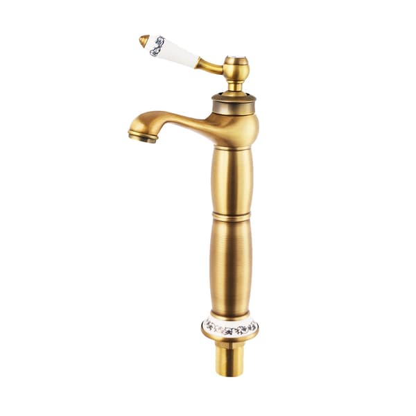 Vaskeskuffe, Vintage Messing, Dækmonteret Design,Guld